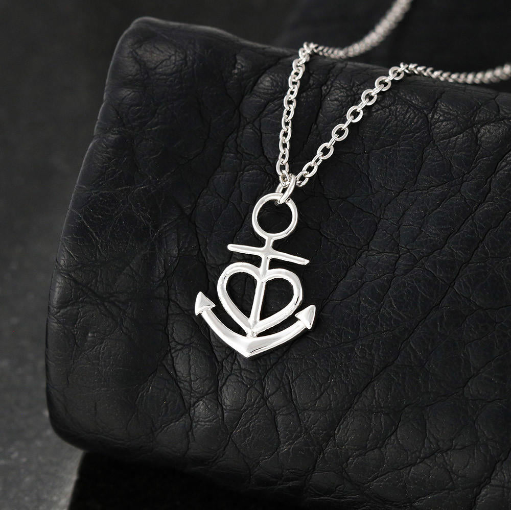 To My Wife - Anchor Pendant Necklace