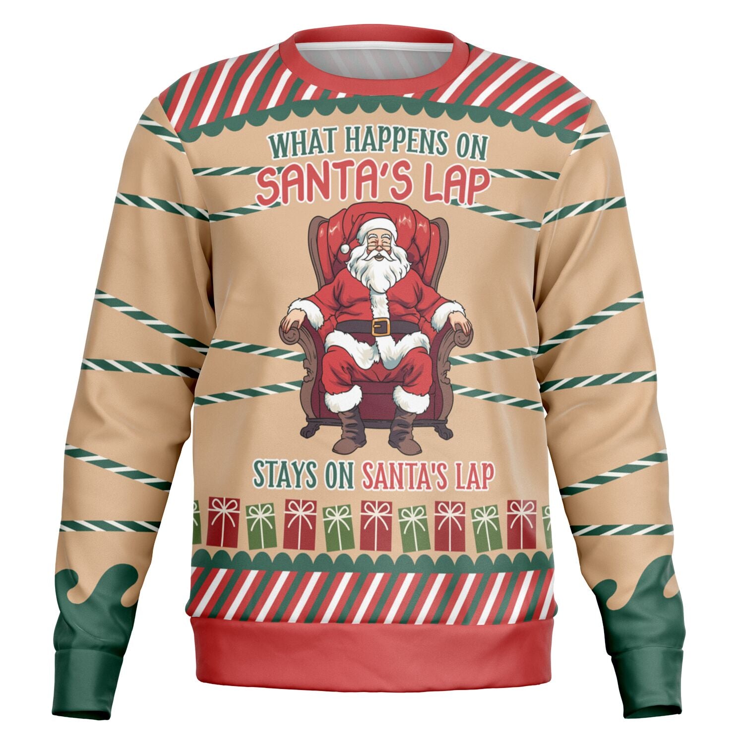 What Happens on Santa’s Lap Sweatshirt