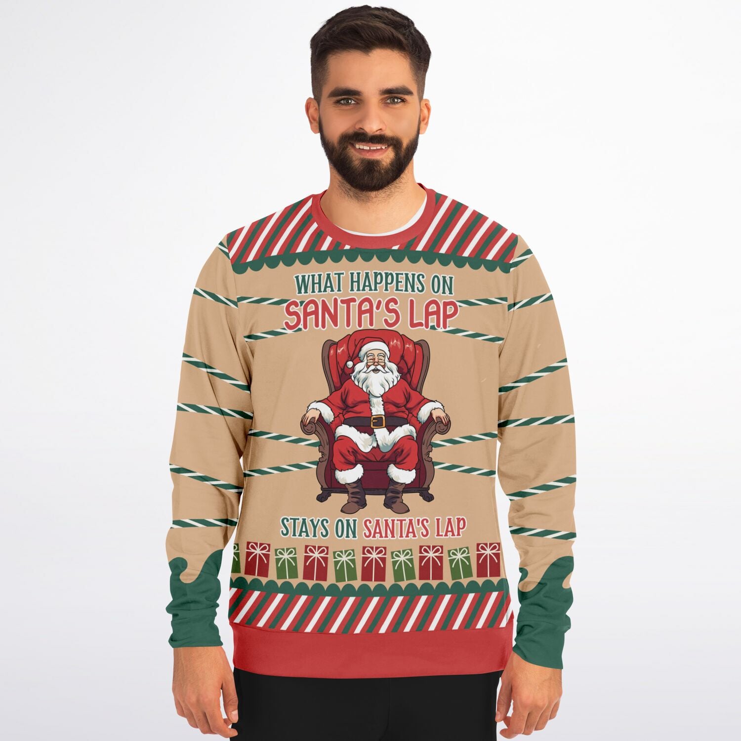 What Happens on Santa’s Lap Sweatshirt