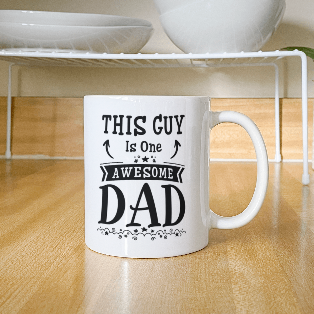 White Ceramic Mug 11oz Design-This Guy Is