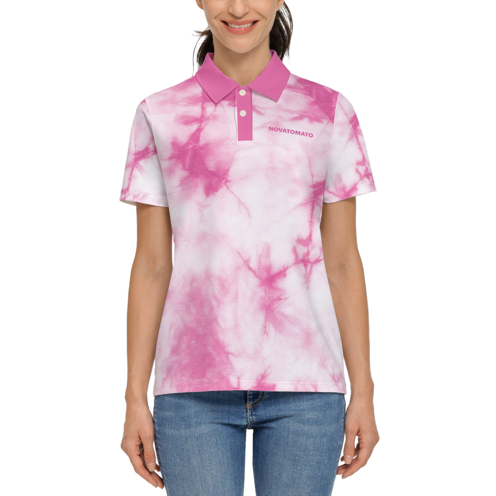 Women's Classic Tie-dye Polo Shirt