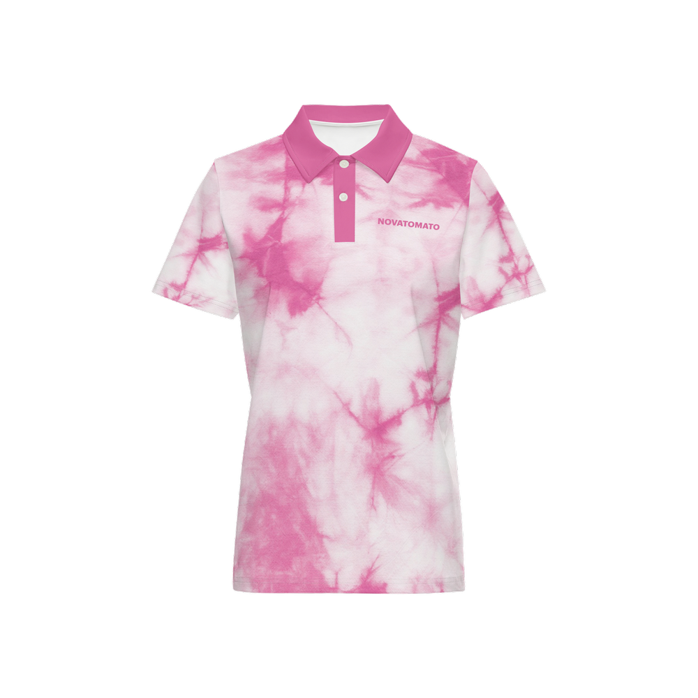 Women's Classic Tie-dye Polo Shirt