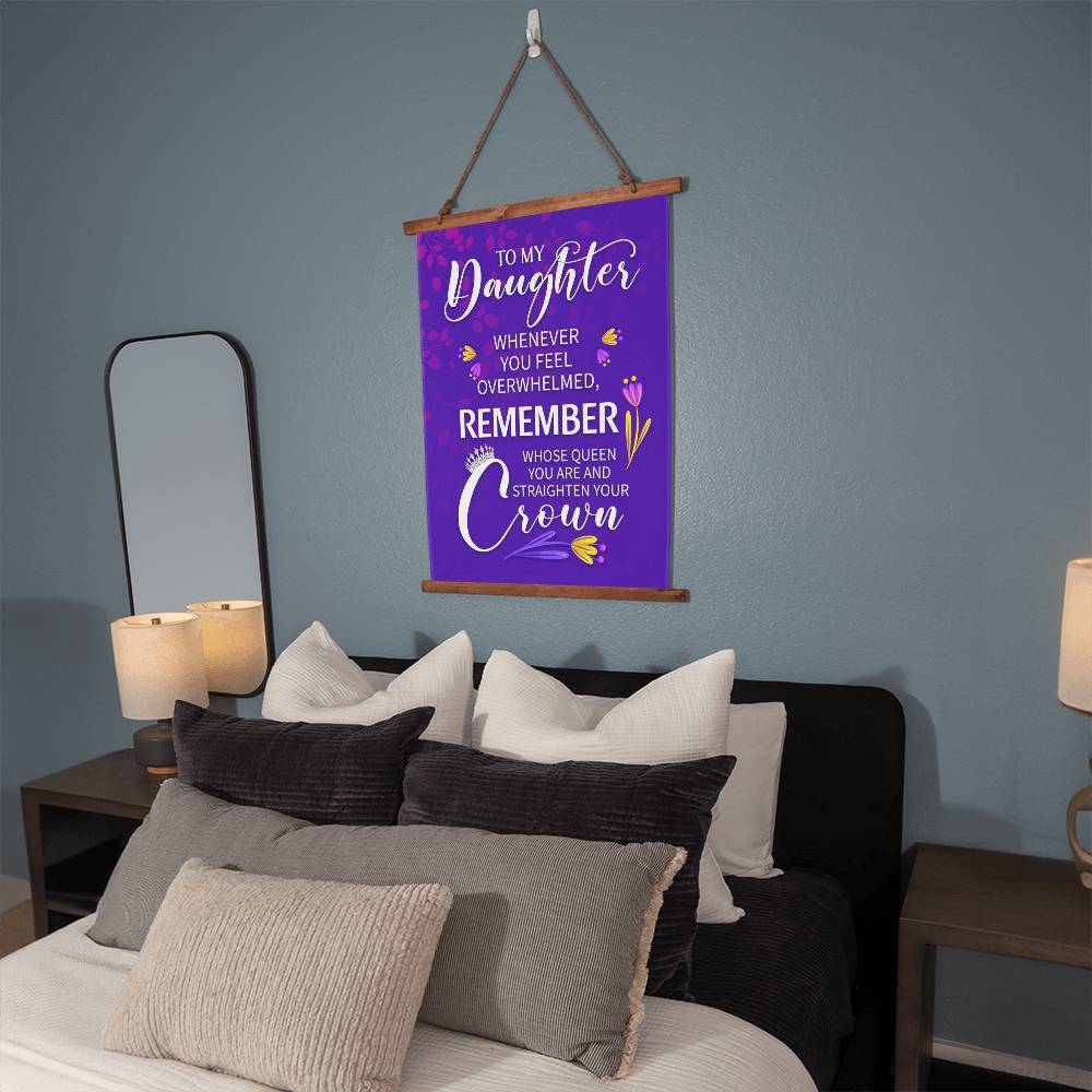 Wood Framed Wall Tapestry - Whenever You Feel Overwhelmed