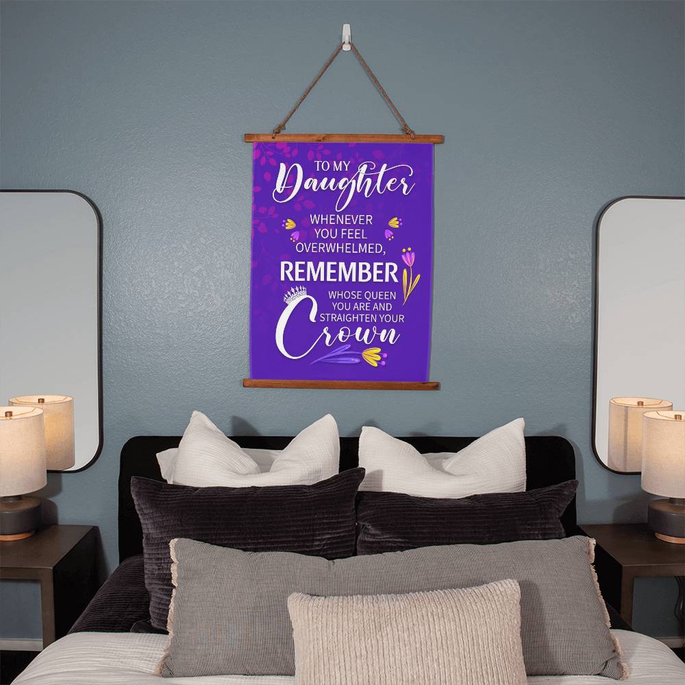 Wood Framed Wall Tapestry - Whenever You Feel Overwhelmed