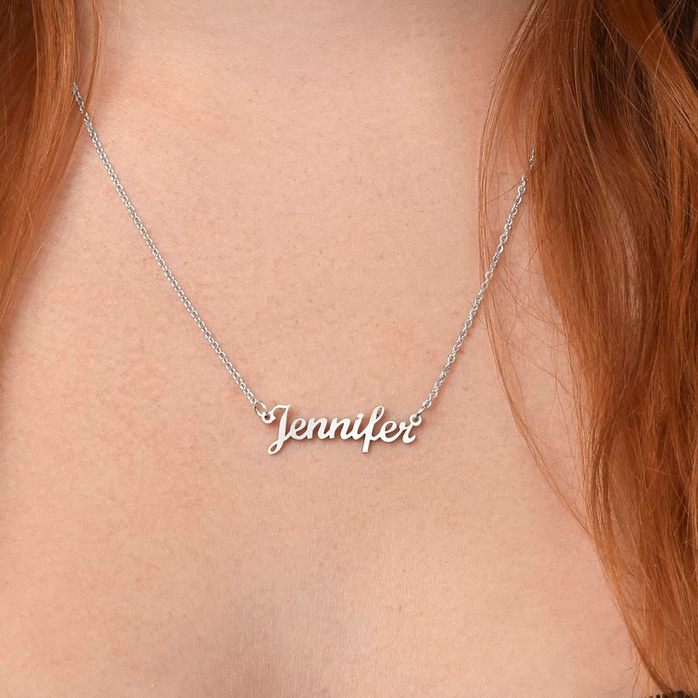 Personalized Name Necklace for Wife – Anniversary, Birthday, or Holiday Gift