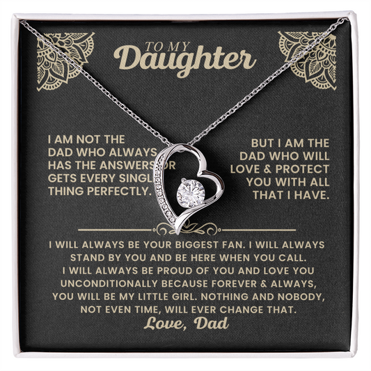 Forever Love Necklace Gift for Daughter from Dad