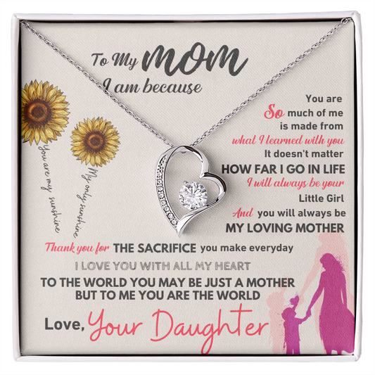 To My Mom Forever Love Necklace – Meaningful Mother's Gift