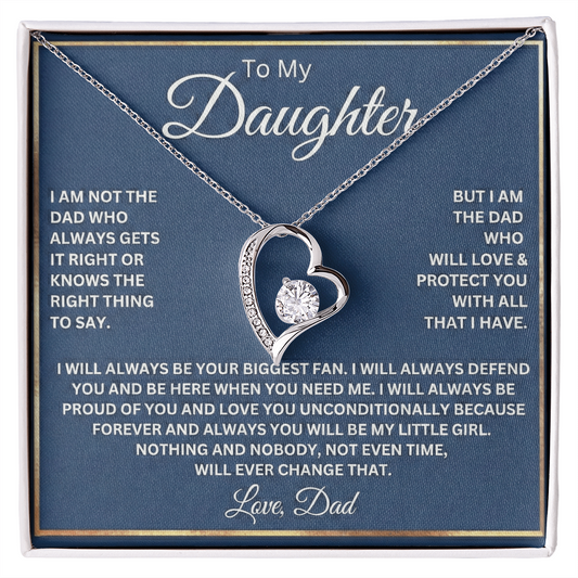 Forever Love Heart Necklace for Daughter – A Timeless Gift from Dad