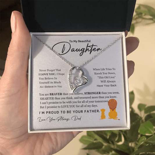 Forever Love Necklace for Daughter – From Dad