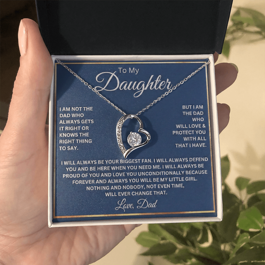 Forever Love Heart Necklace for Daughter – A Timeless Gift from Dad