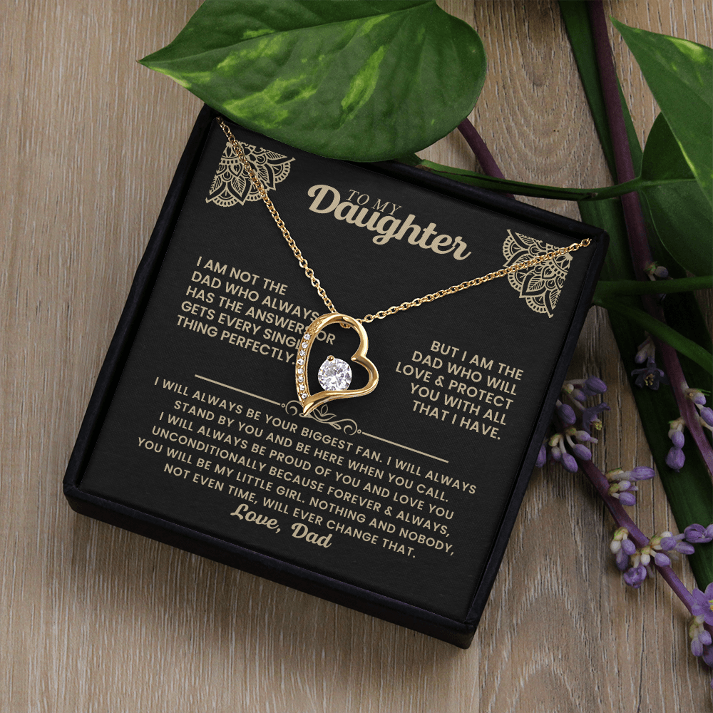 Forever Love Necklace Gift for Daughter from Dad