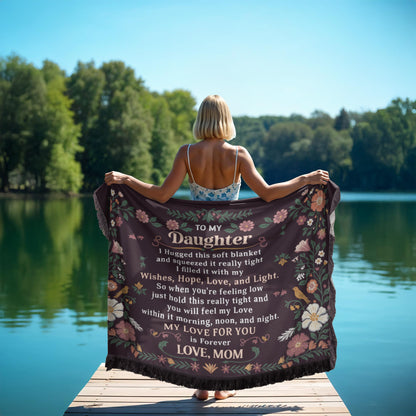 Printed Woven Blanket - To My Daughter